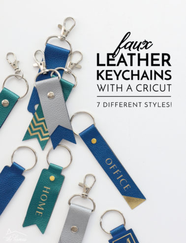 cricut leather keychains faux diy