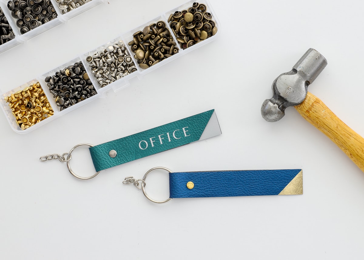 DIY Faux Leather Keychains With A Cricut The Homes I Have Made