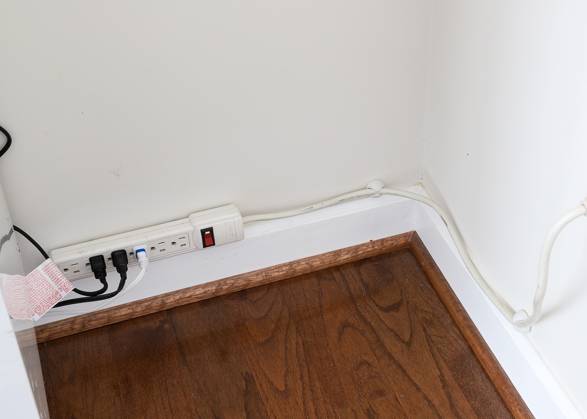 How To Hide Cords Without Drilling, Hiding Cords On Hardwood Floors