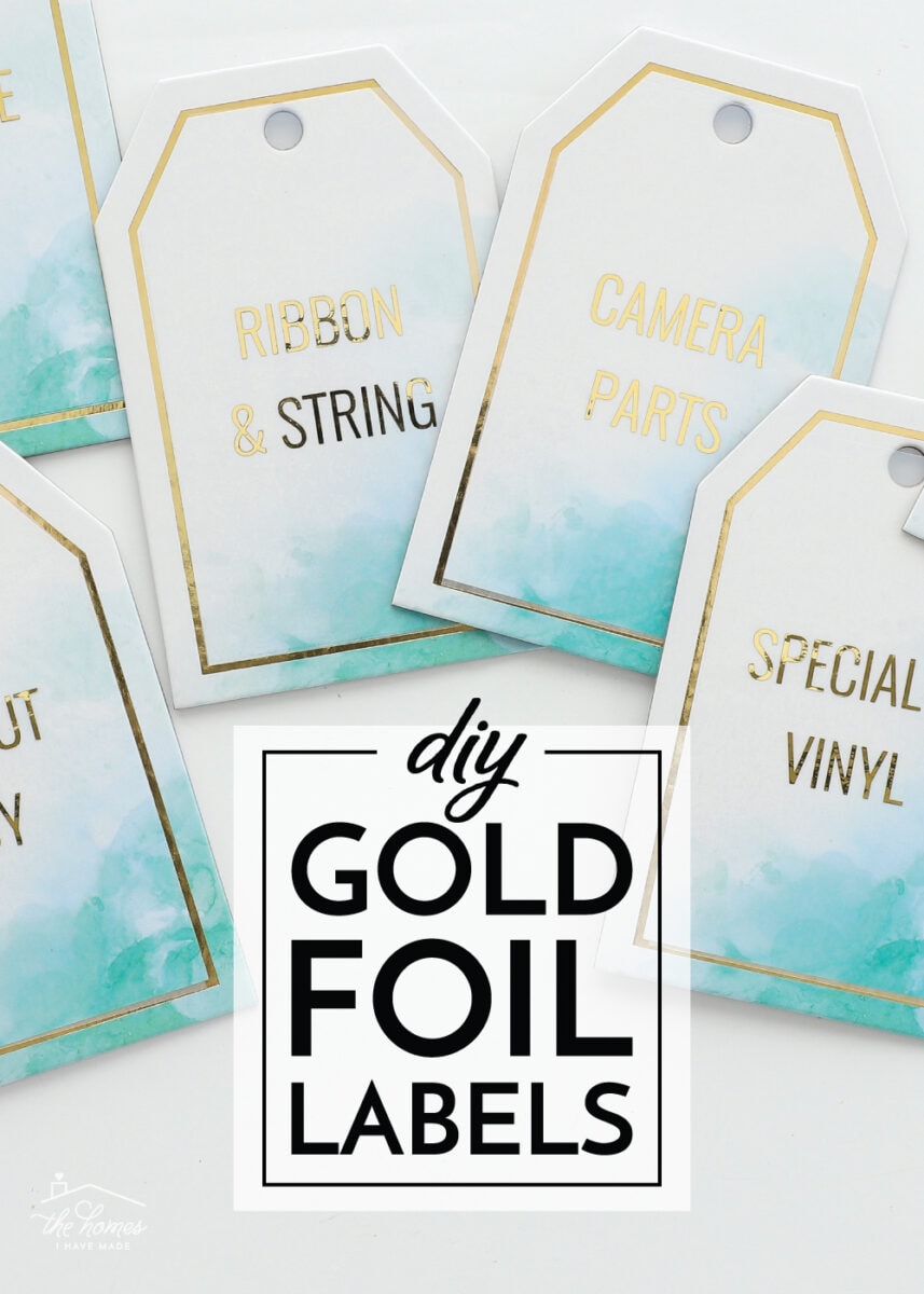 Diy Gold Foil Labels The Homes I Have Made