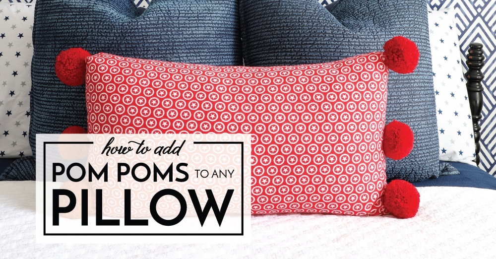 How to Add Pom Poms to A Pillow - The Homes I Have Made