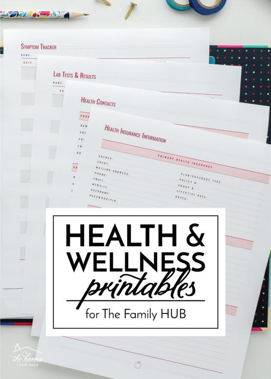 Health and Wellness Printables
