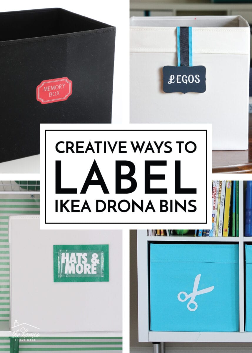 Creative Ways to Label IKEA DRONA Bins The Homes I Have Made