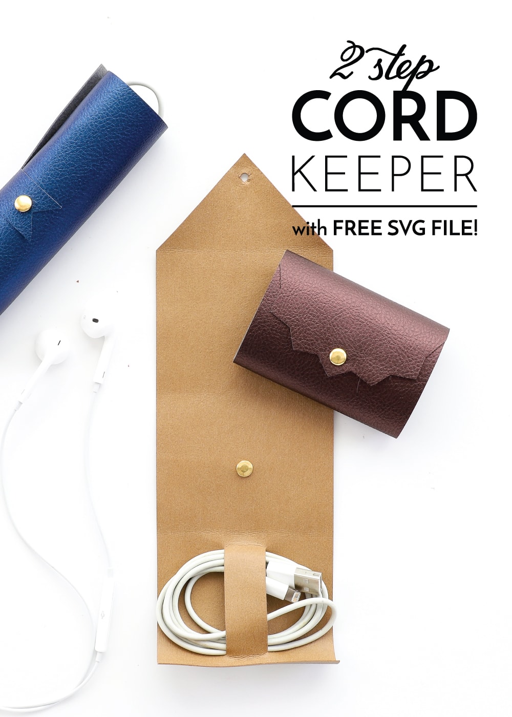 Easy DIY Cord Keepers (With FREE SVG File!) The Homes I Have Made
