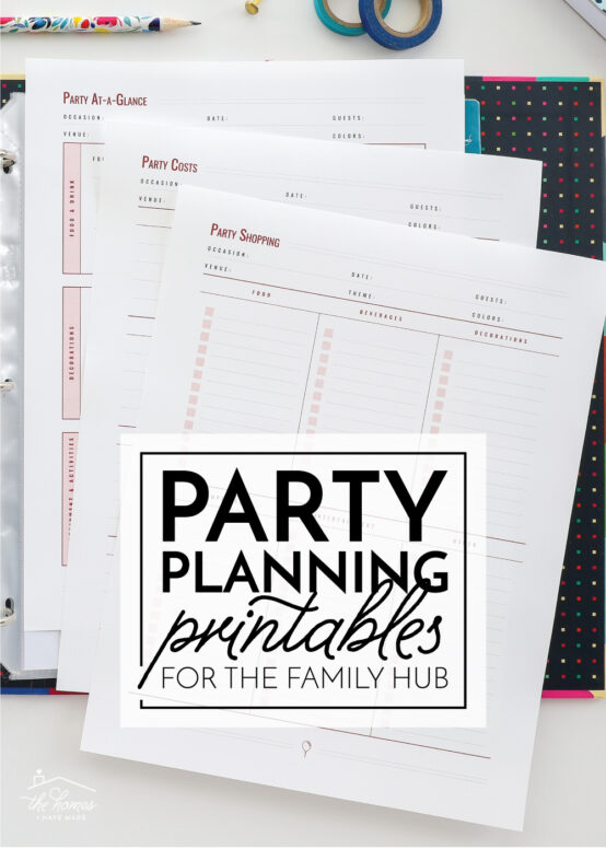 Party Planning Printables