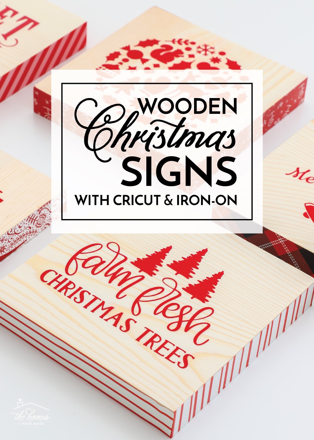 Wooden Christmas Signs with Cricut
