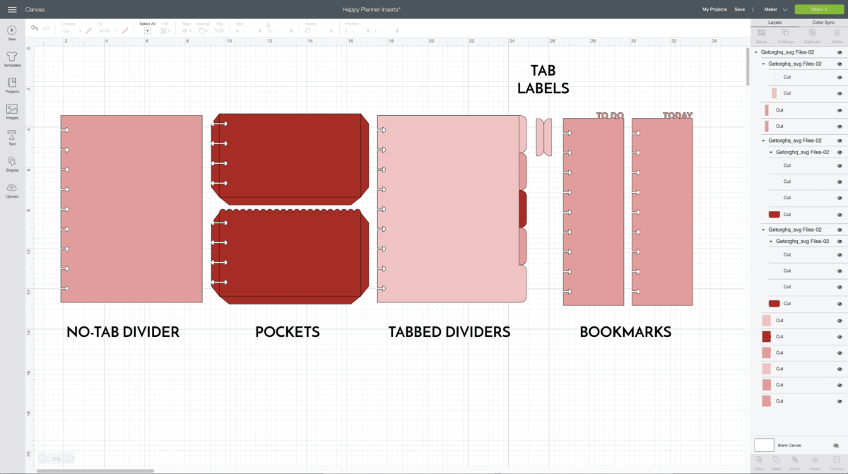 DIY Happy Planner Inserts with a Cricut The Homes I Have Made