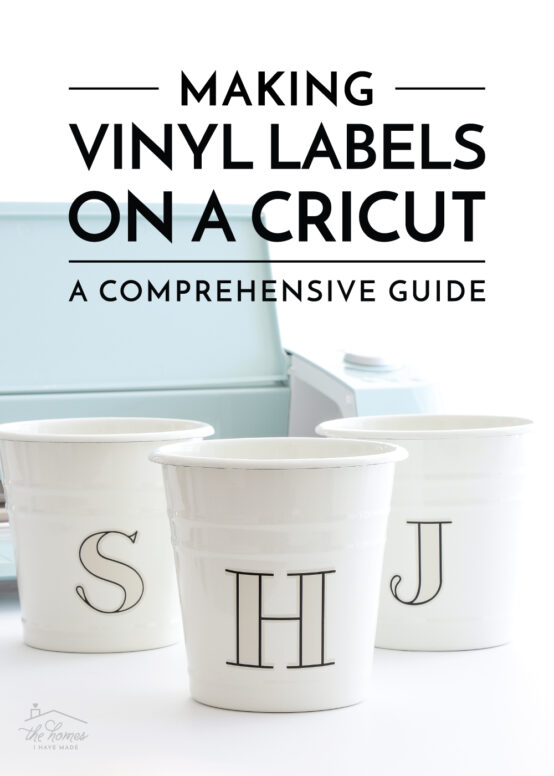 how to make vinyl labels with a Cricut