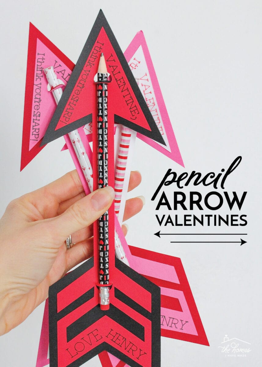 Pencil Arrow Valentines - The Homes I Have Made