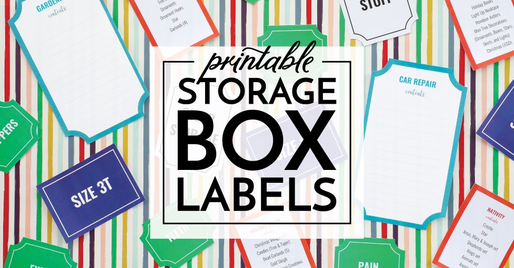 Storage Bin Decal, Holiday Storage Label,large Storage Tote Decal