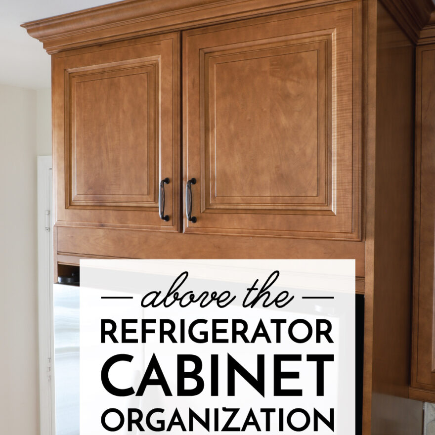 Cabinet on top of refrigerator