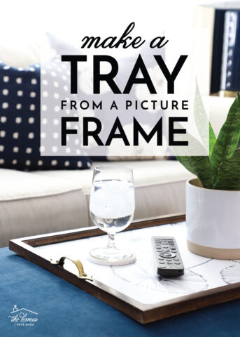 DIY Tray from a Picture Frame