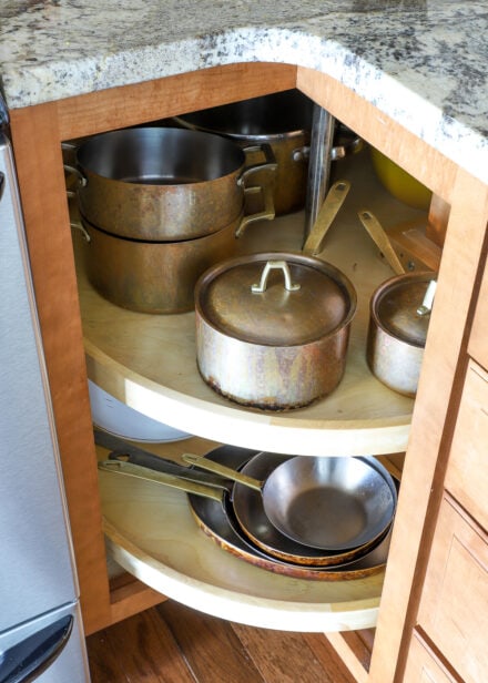 How to Organize Corner Kitchen Cabinets - The Homes I Have Made