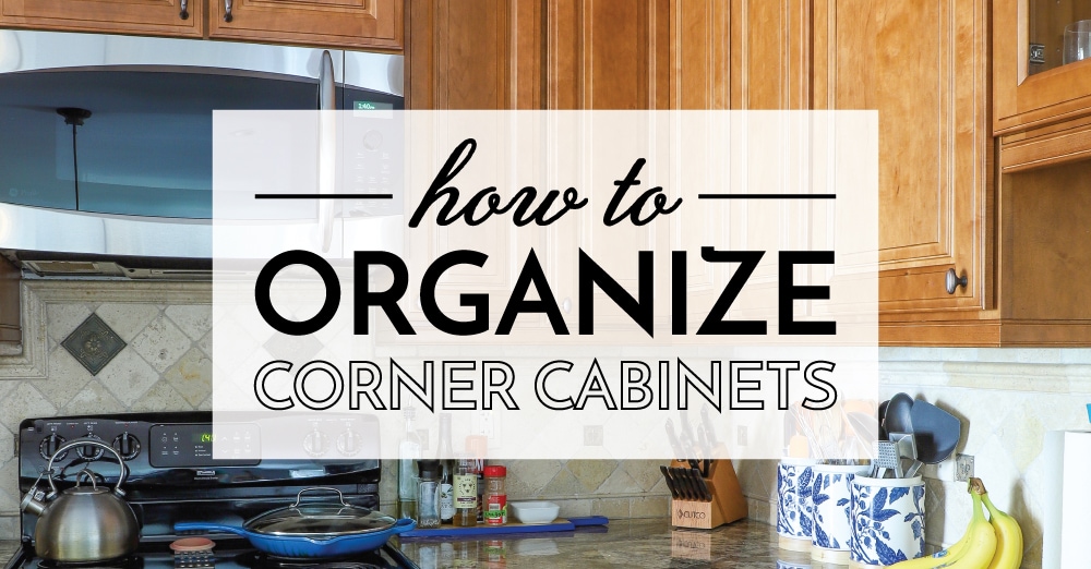 Corner Cupboard Organization in the Kitchen
