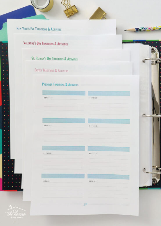 Holiday Planning Printables