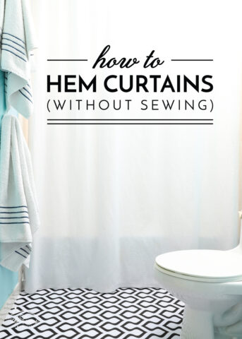 How to Hem Curtains Without Sewing