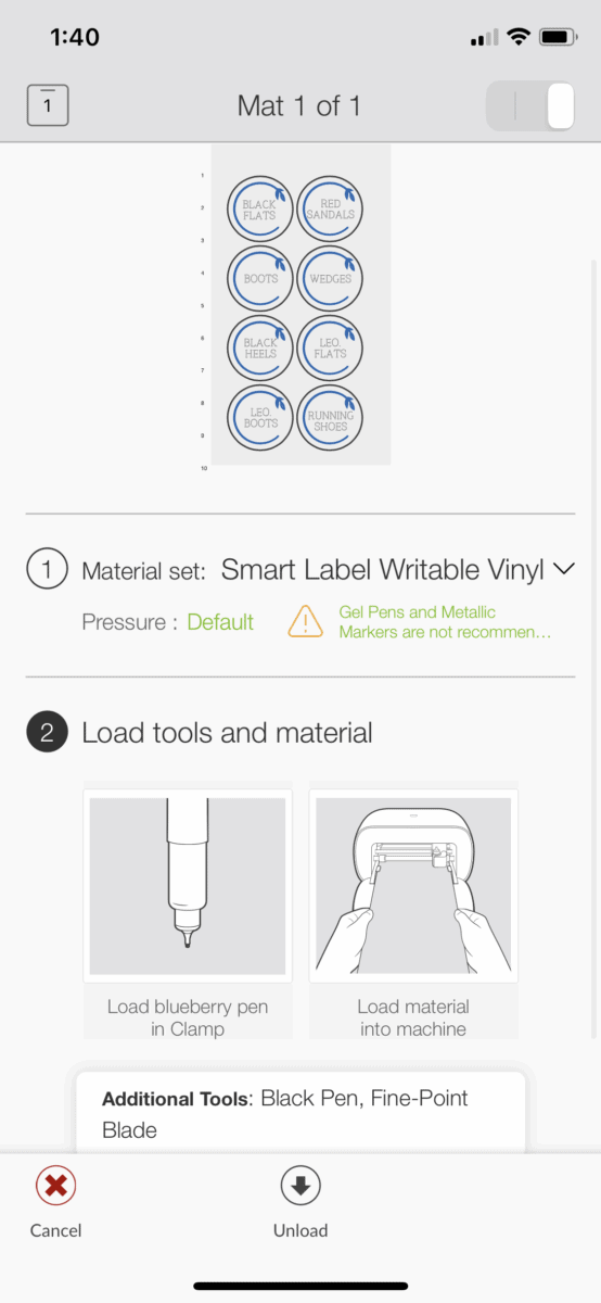 How to Use Smart Materials to Make Labels with Cricut Joy