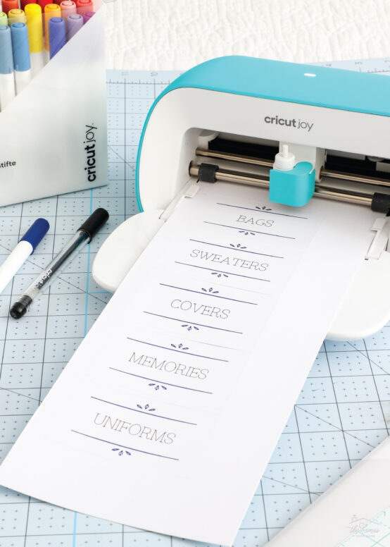 Labels with Cricut Joy