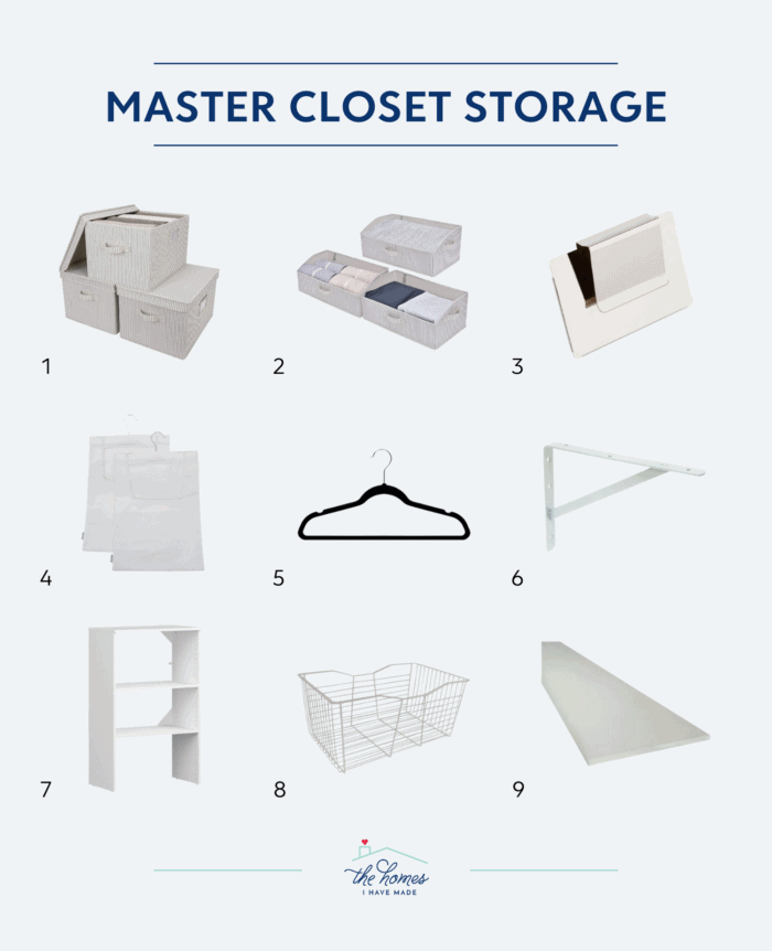 Collage of great Master Closet Organization products