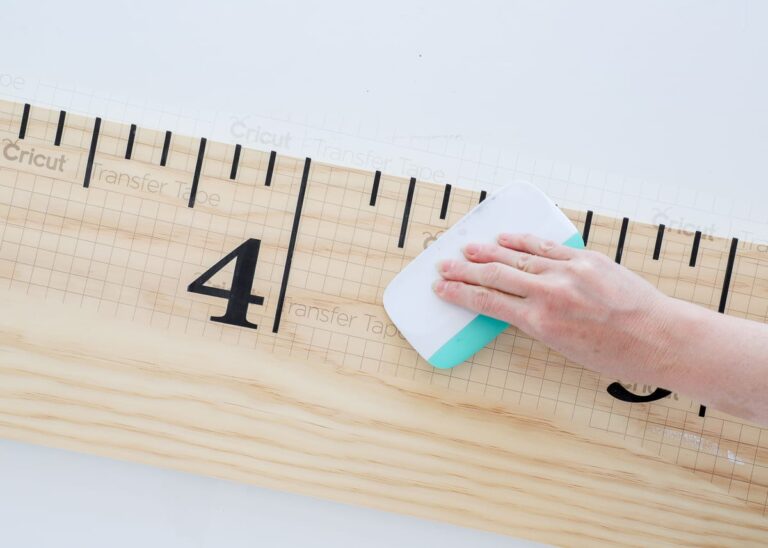 DIY Wall Ruler (with Smart Vinyl & Cricut Maker 3) - The Homes I Have Made