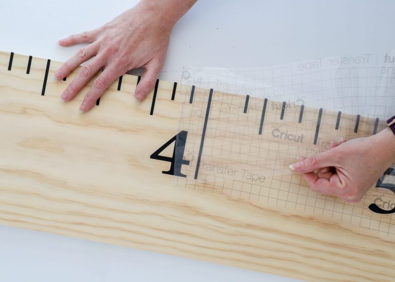 DIY Wall Ruler (with Smart Vinyl & Cricut Maker 3) - The Homes I Have Made