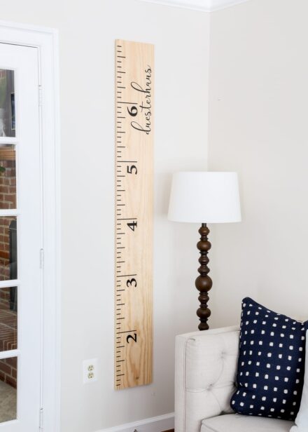 DIY Wall Ruler (with Smart Vinyl & Cricut Maker 3) - The Homes I Have Made