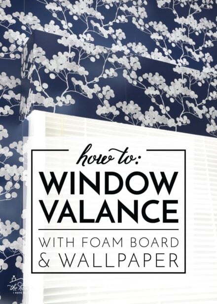 How to Make a Window Valance With Foam Board and Wallpaper