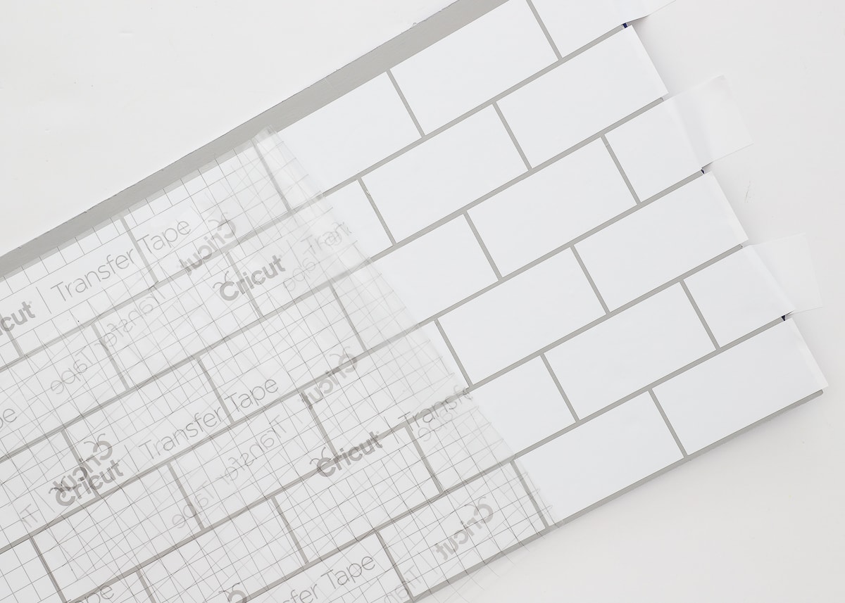 How to Make a Vinyl Tile Backsplash with a Cricut