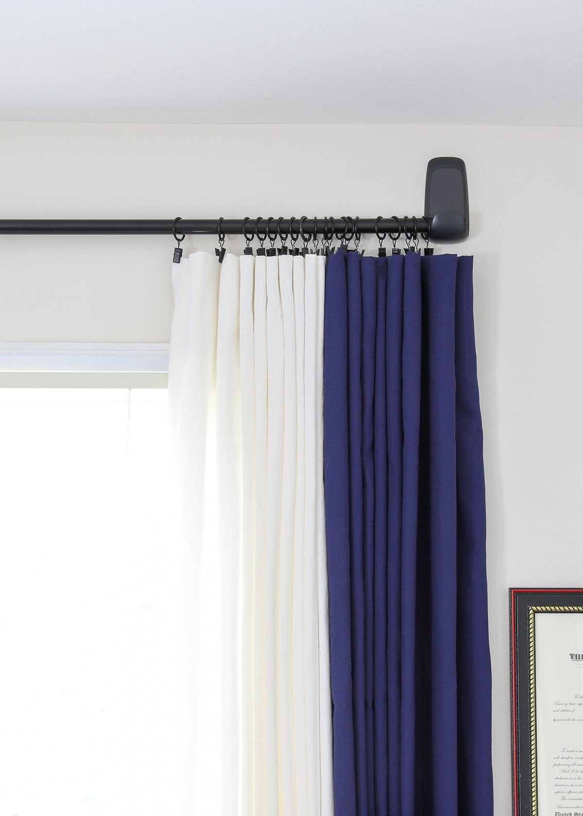 How to Hang a Curtain Rod Without Drilling into the Wall