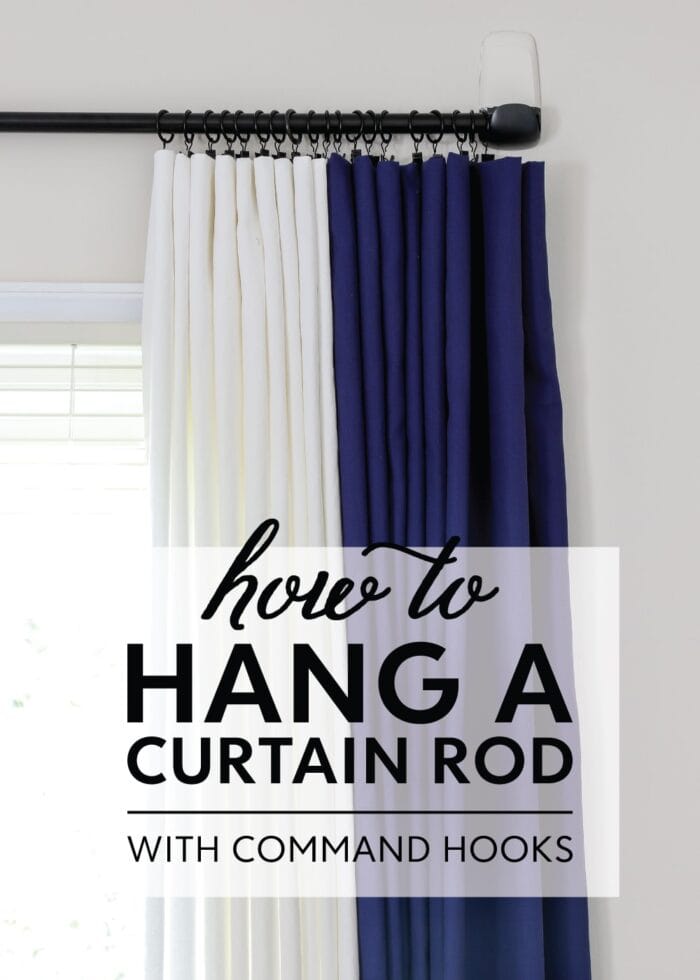 Curtain Rod Without Drilling, How To Hang Up Curtains With Command Hooks