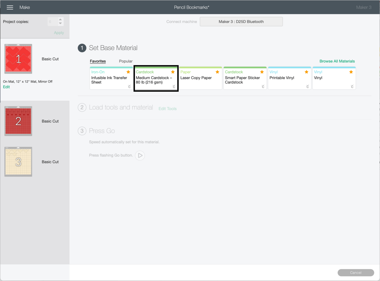 Load Mat and Start Cutting
