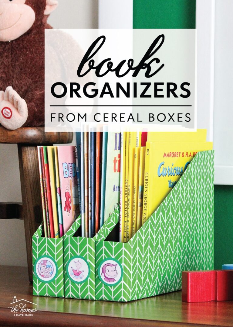 DIY Book Organizers From Cereal Boxes - The Homes I Have Made