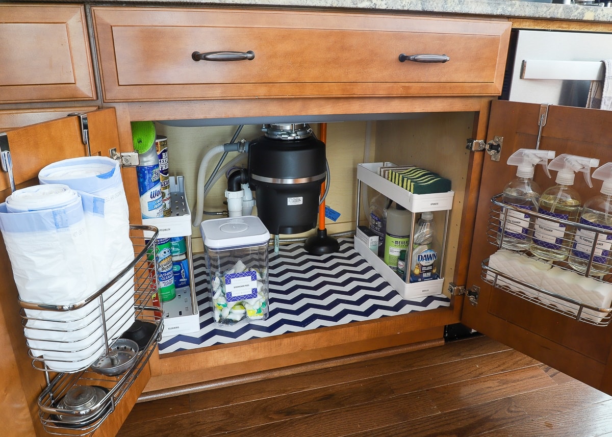 How to Organize the Cabinet Under the Kitchen Sink | A Foolproof Process