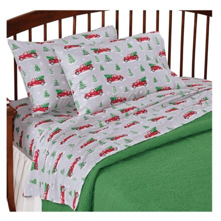 Christmas Truck Bed Sheets