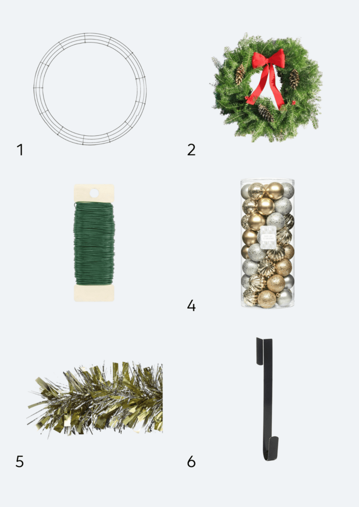Ornament Wreath Supplies