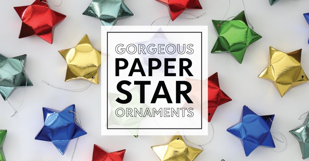 Easy Paper Star Ornaments to Decorate Your Christmas Tree - The