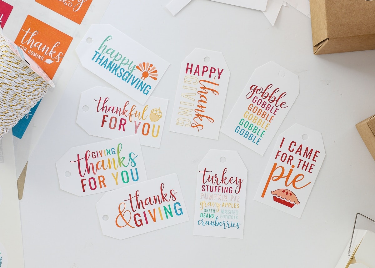 Printable Thanksgiving Leftovers Labels &amp; Stickers