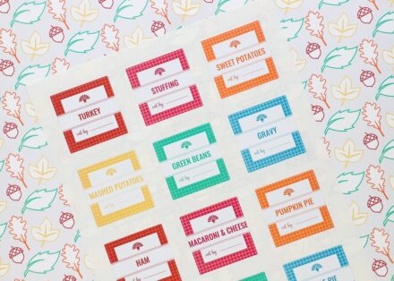 Printable Thanksgiving Leftovers Labels &amp; Stickers