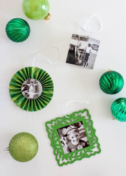 Green Christmas ornaments