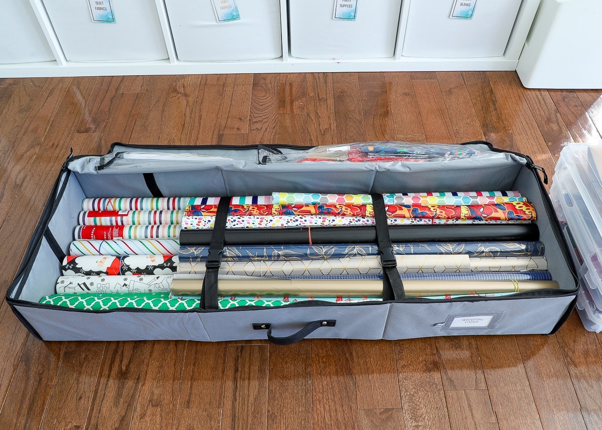 How to Store Wrapping Paper (& All Your Gift Wrap Supplies!)