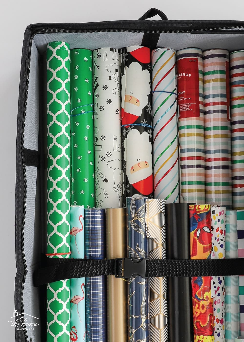 HOW I ORGANIZED OUR WRAPPING PAPER