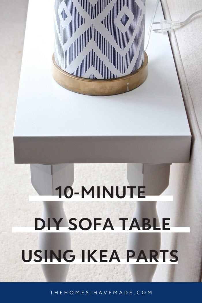 Make A Sofa Table In 10 Minutes Using, Sofa Slide Table Ikea