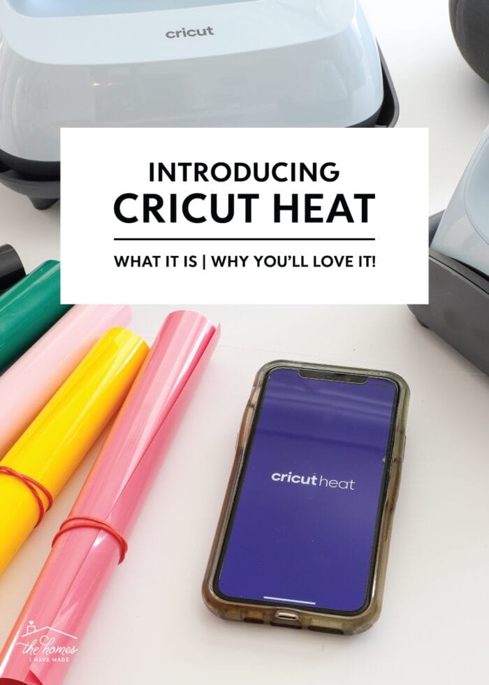 Cricut heat app alongside Cricut Iron-on and Cricut EasyPress 3