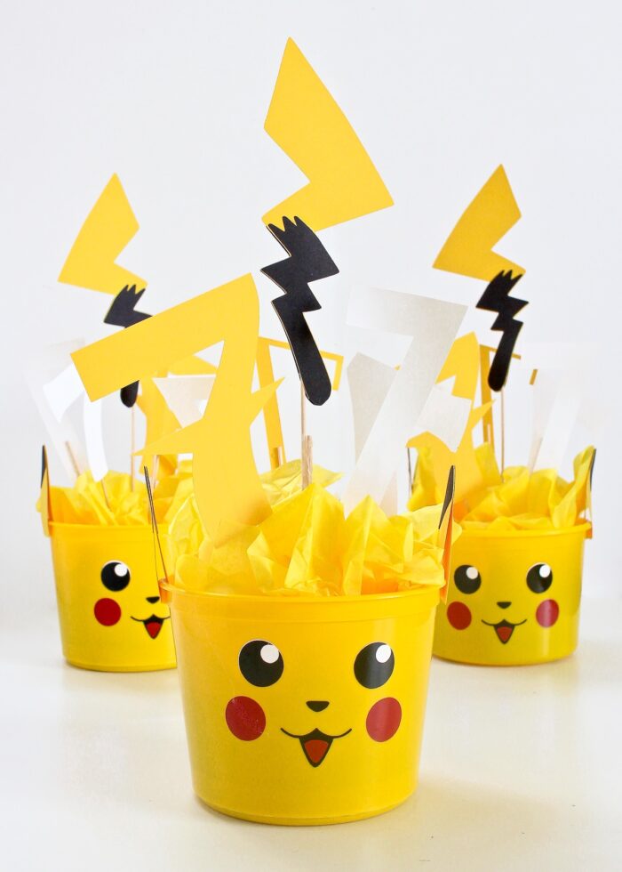 DIY Pikachu Party Centerpieces