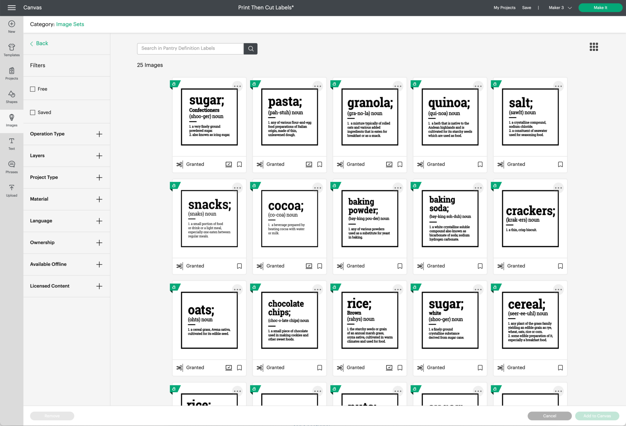 A Guide To Making Labels with Cricut Print Then Cut The Homes I Have Made