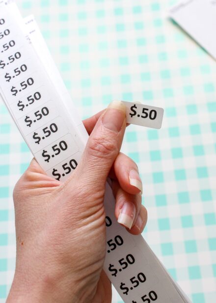 FREE Printable Garage Sale Price Stickers - The Homes I Have Made