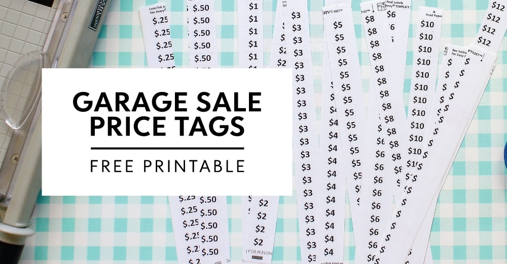 Printable Yard Sale Pricing Guide 2023
