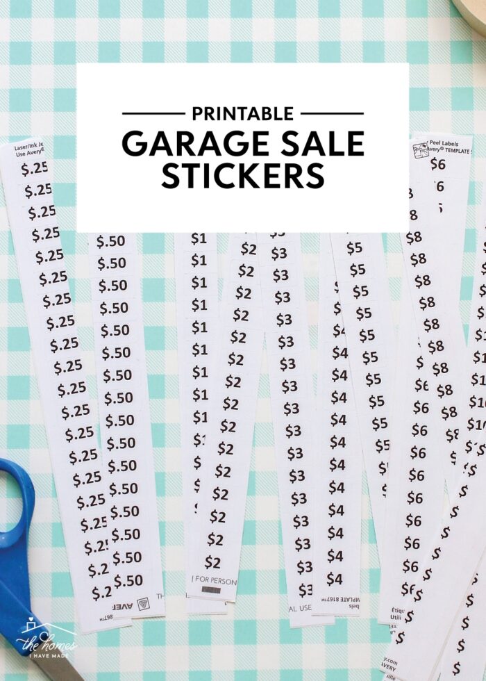 360 Yard Garage Rummage Flea Market Sale Price Tag Sticker Label Blank 