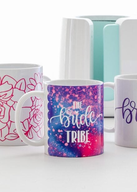 Bride Mug made with Cricut Infusible Ink