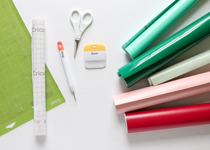 Supplies needed for cutting vinyl with Cricut